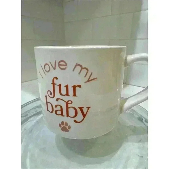 Parker Lane Coffee Tea Mug Cup Stoneware "I Love My Fur Baby" 16 Oz - Picture 5 of 8